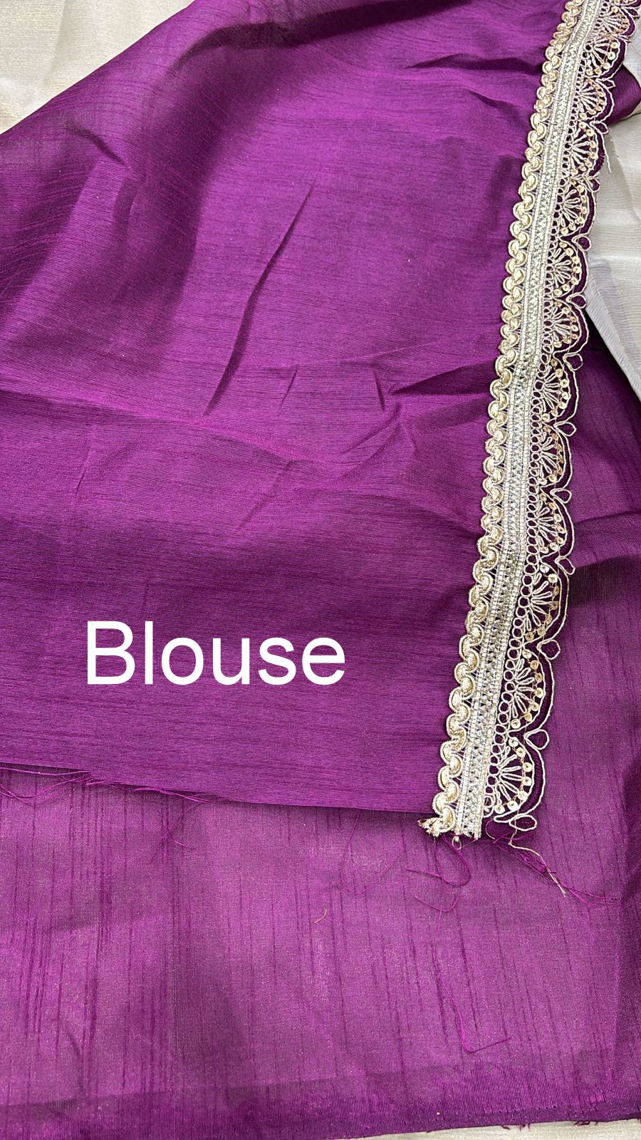 New Golden Color Sequence Lace Cut Work Fancy Designer Partywear Saree Design With Blouse Piece - Image 3