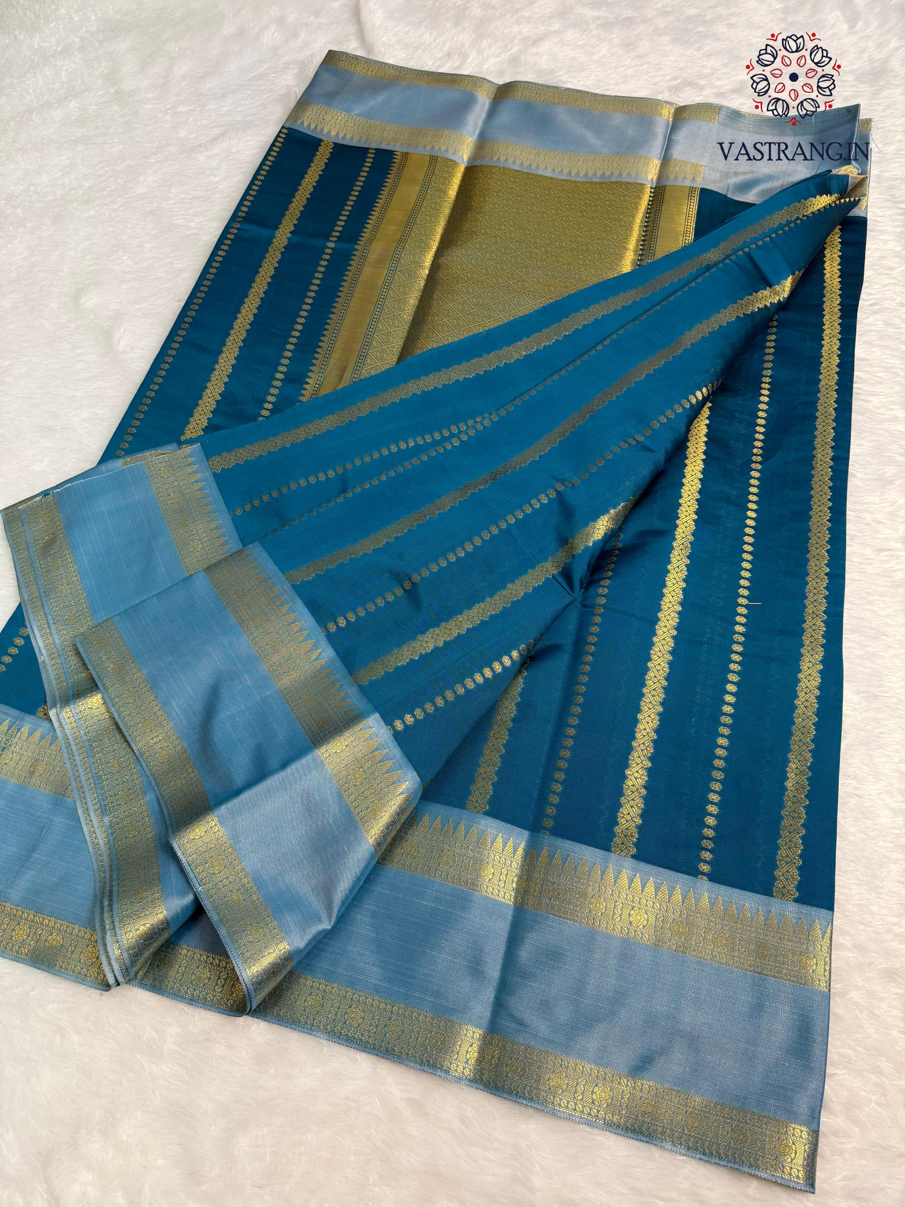 New Wedding Wear Banarasi Soft Silk Jacquard Weaving Work Fancy Designer Saree - Image 7